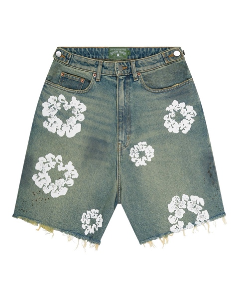 SHORT DENIM TEARS DIRTY – BLUE